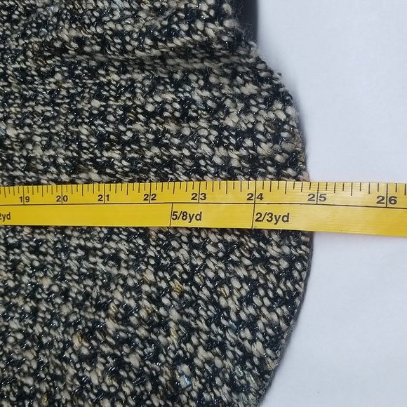 Zarah Vintage Woman Fringed, Lined, Tweed Skirt  Size 10 - Picture 8 of 14